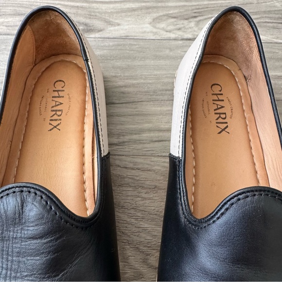 Charix Black & White Slip On Loafer Shoes Size 41 (US 9.75) - Picture 5 of 9